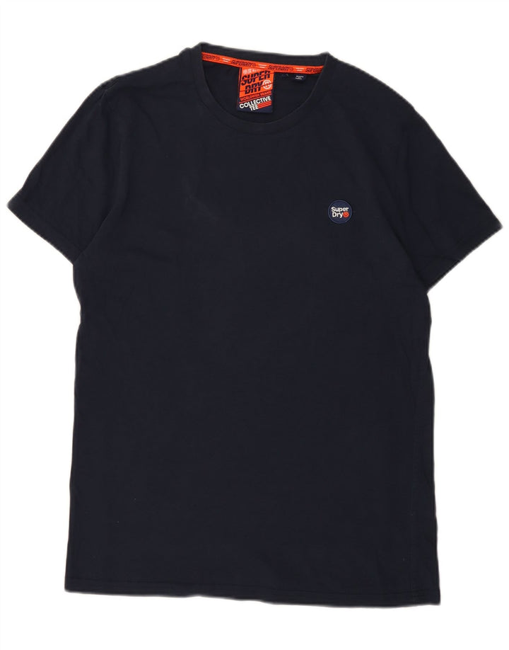Męski T-shirt Superdry, duży, granatowy, bawełniany