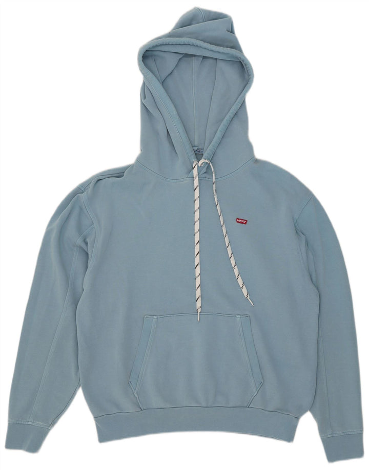 Męski sweter z kapturem Levi's, mały, niebieski, bawełniany