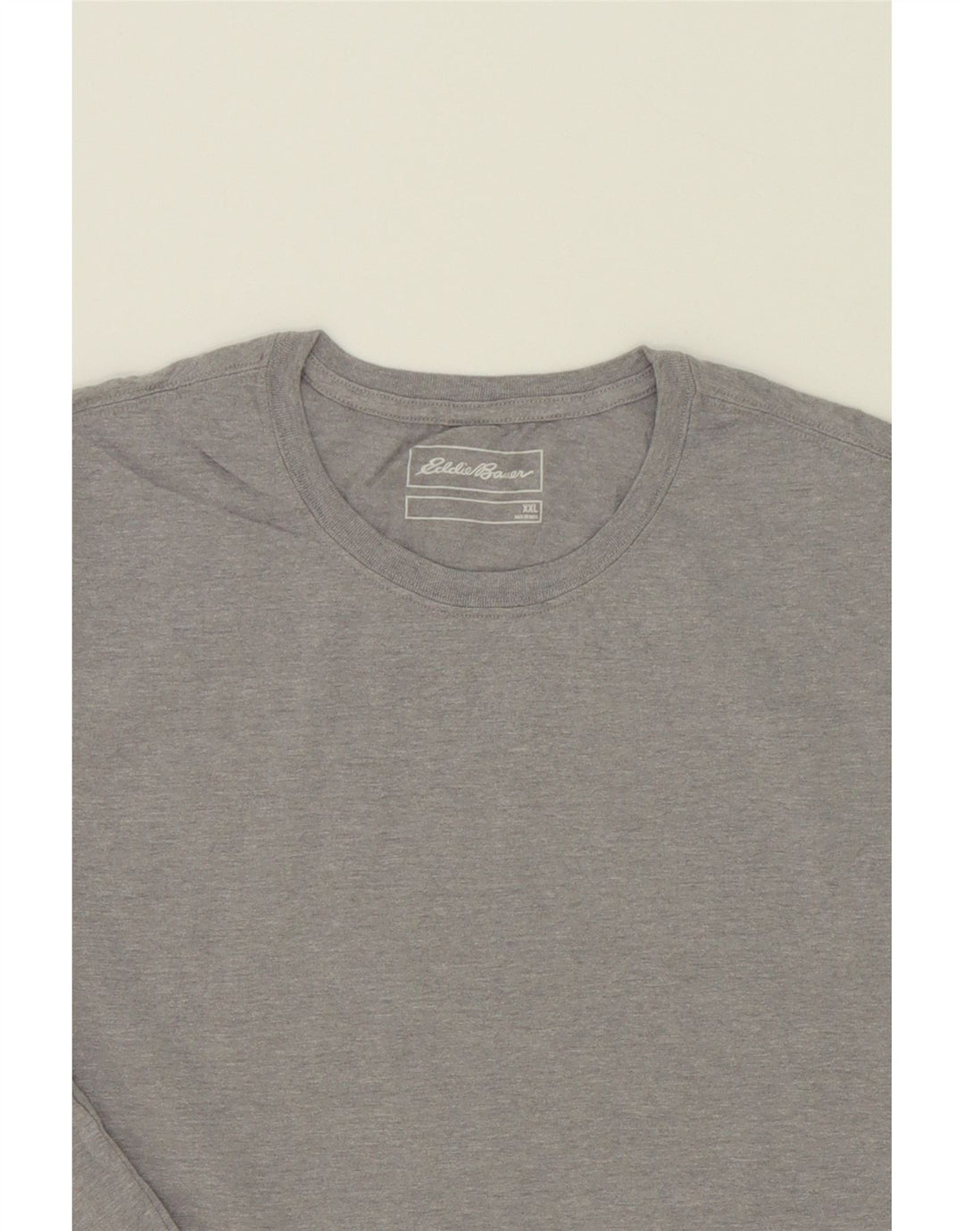 EDDIE BAUER Mens T-Shirt Top 2XL Grey Cotton Vintage Eddie Bauer and Second-Hand Eddie Bauer from Messina Hembry 