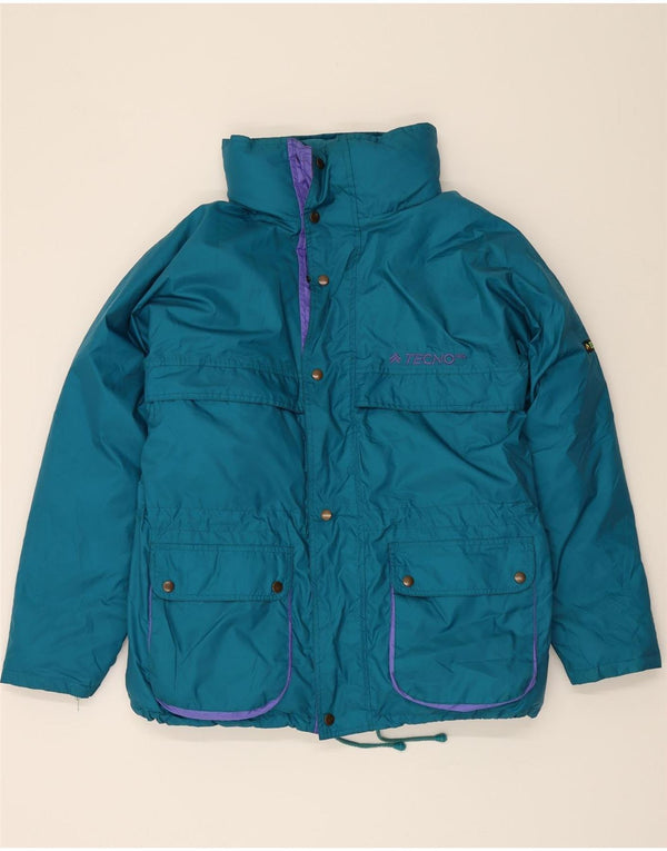 VINTAGE Mens Windbreaker Jacket UK 38 Medium Blue Polyester