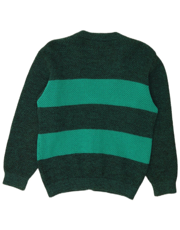 Sweter damski Gomena UK 14, duża, nowa wełna w zielone paski