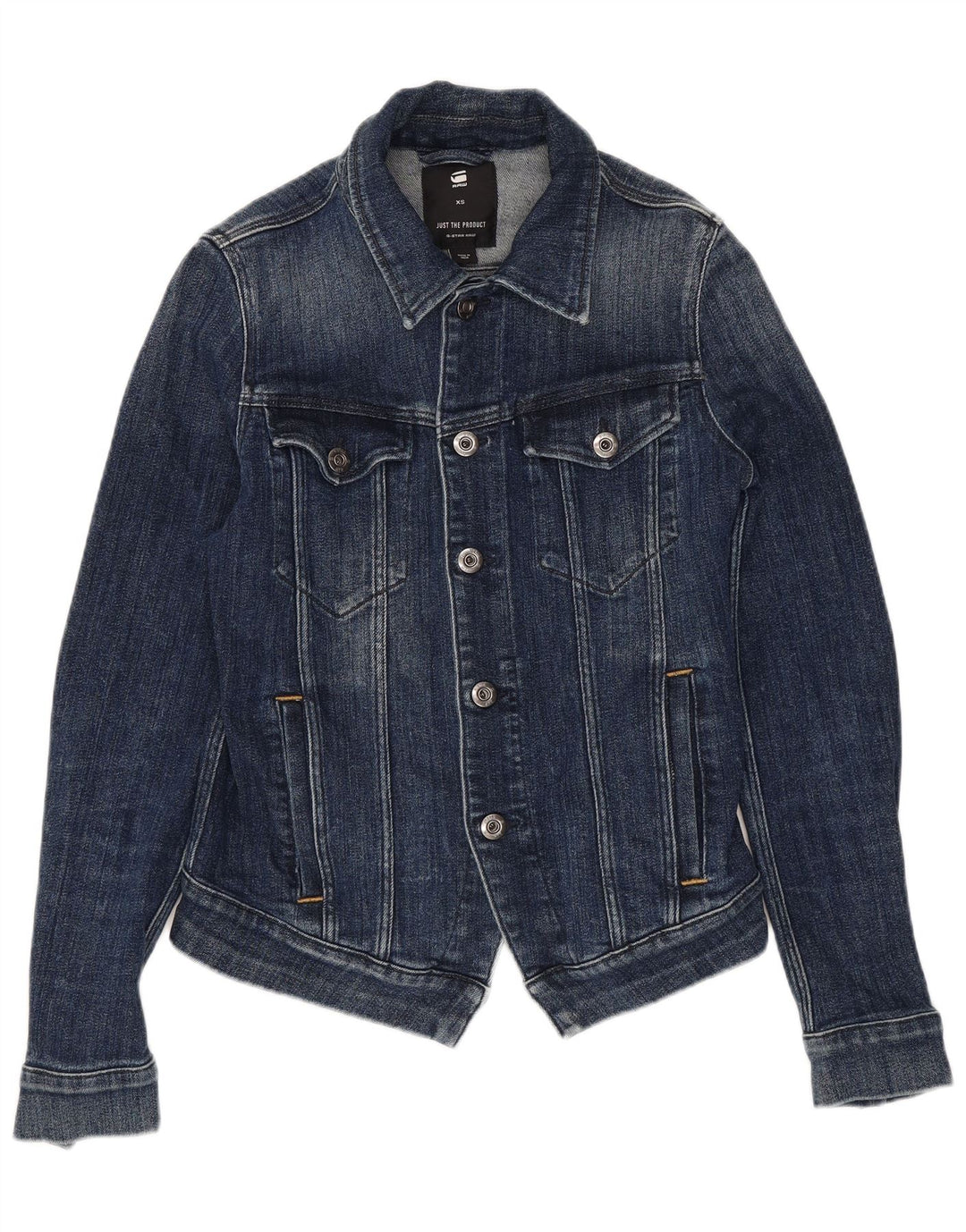 Damska kurtka dżinsowa G-STAR Crop UK 6 XS, granatowa, bawełniana