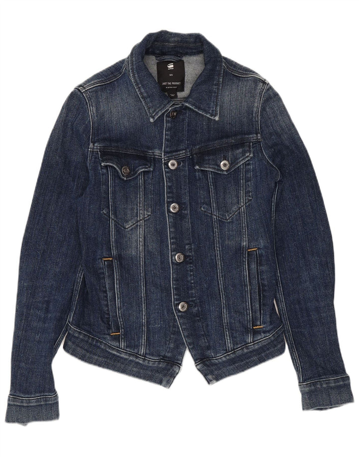 Damska kurtka dżinsowa G-STAR Crop UK 6 XS, granatowa, bawełniana