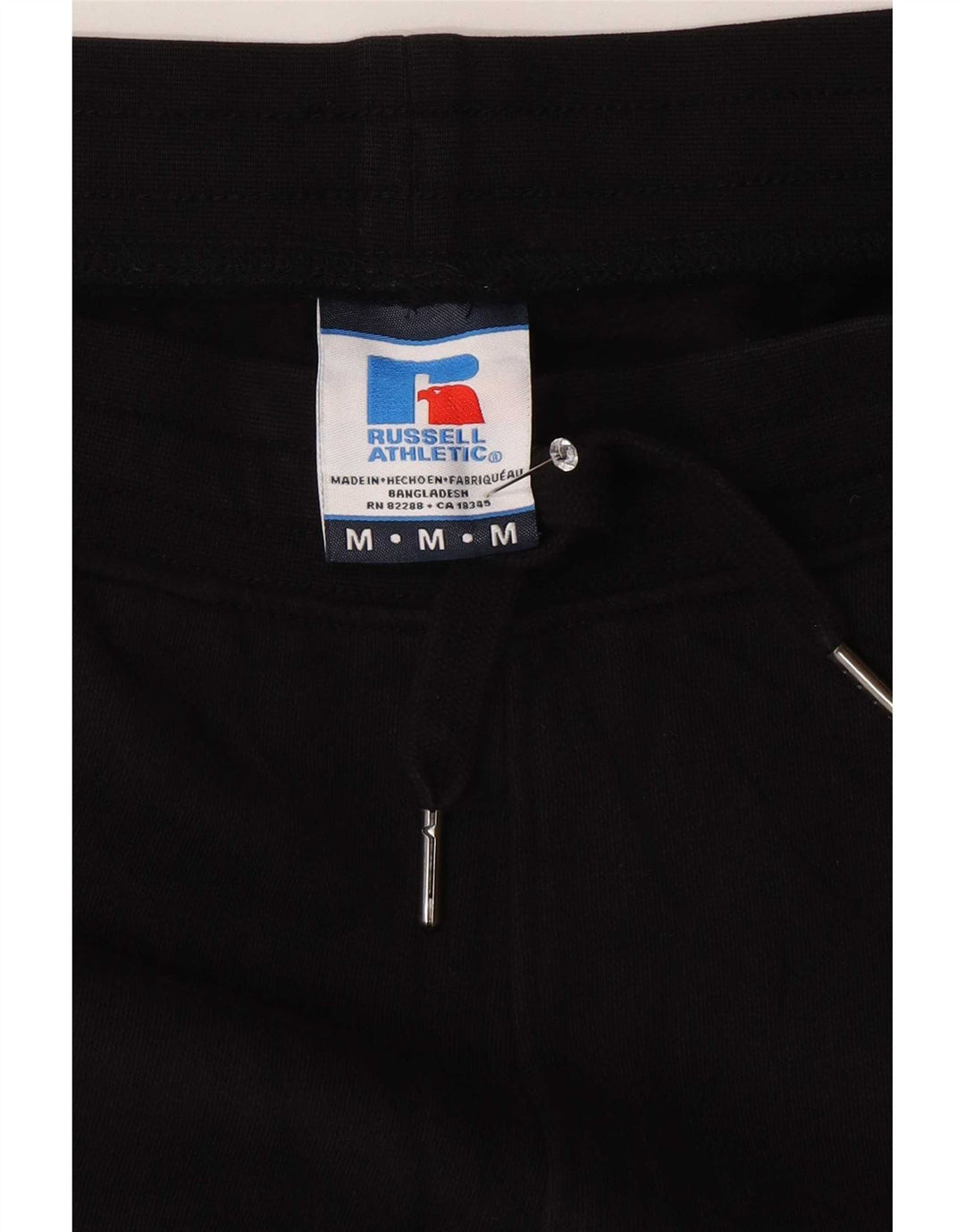 Męskie spodnie dresowe Russell Athletic Joggers, średnia czarna bawełna