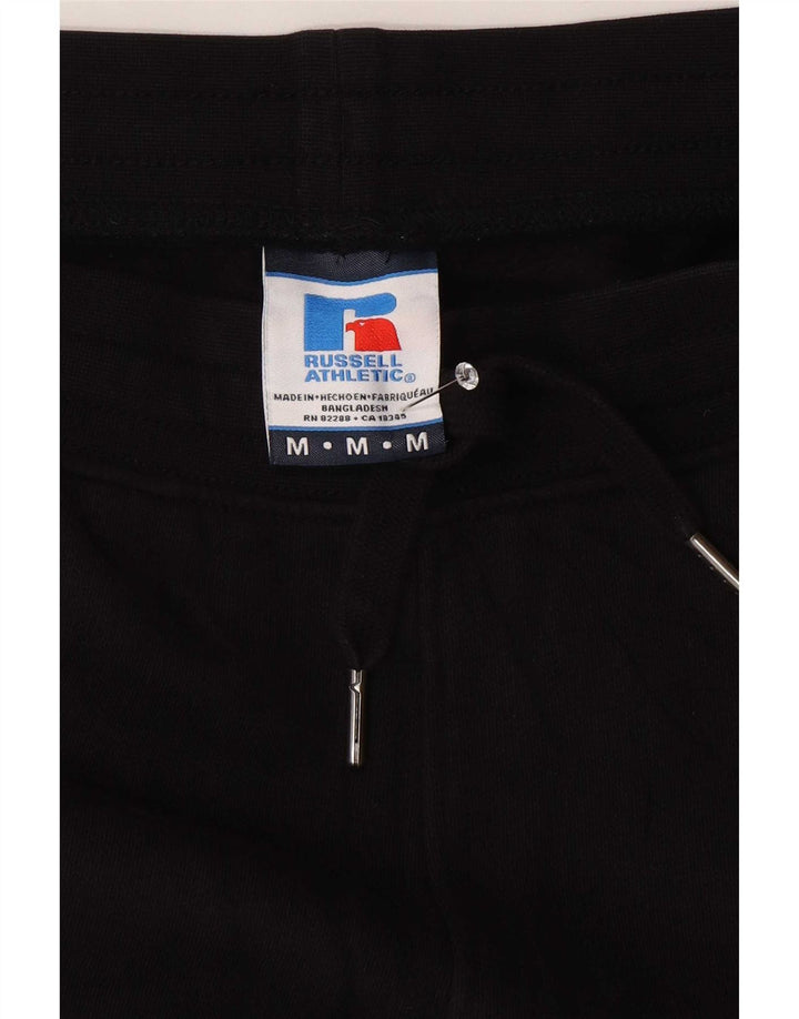 Męskie spodnie dresowe Russell Athletic Joggers, średnia czarna bawełna