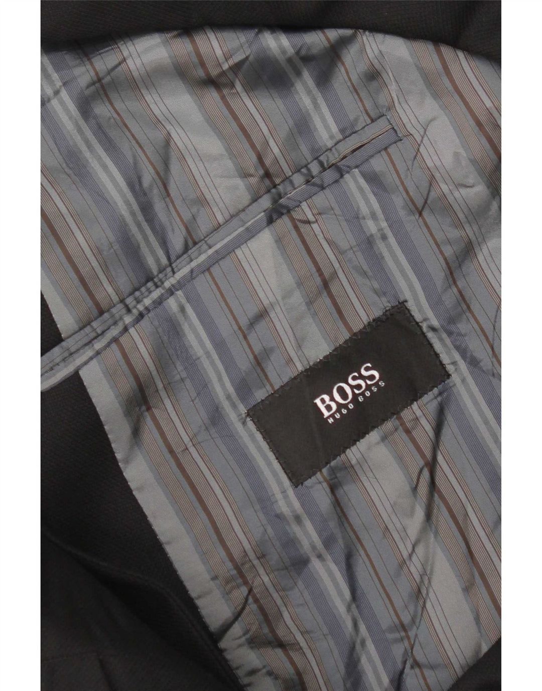 Męska marynarka zapinana na 3 guziki Hugo Boss EU 56 3XL Czarna dziewicza wełna