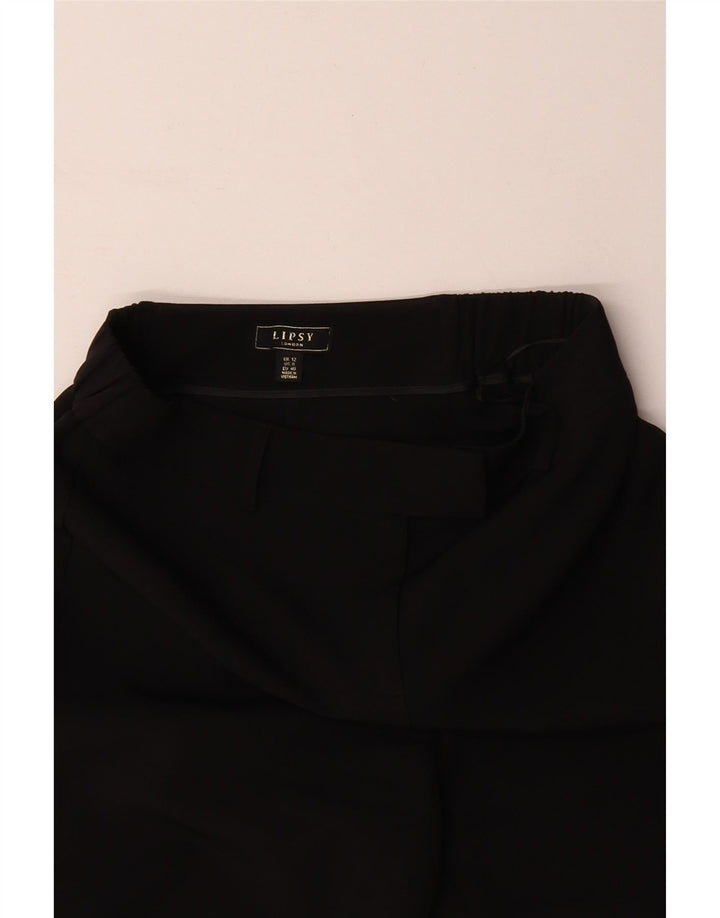 Damskie spodnie typu bootcut LIPSY UK 12 Medium W30 L30 Czarny poliester