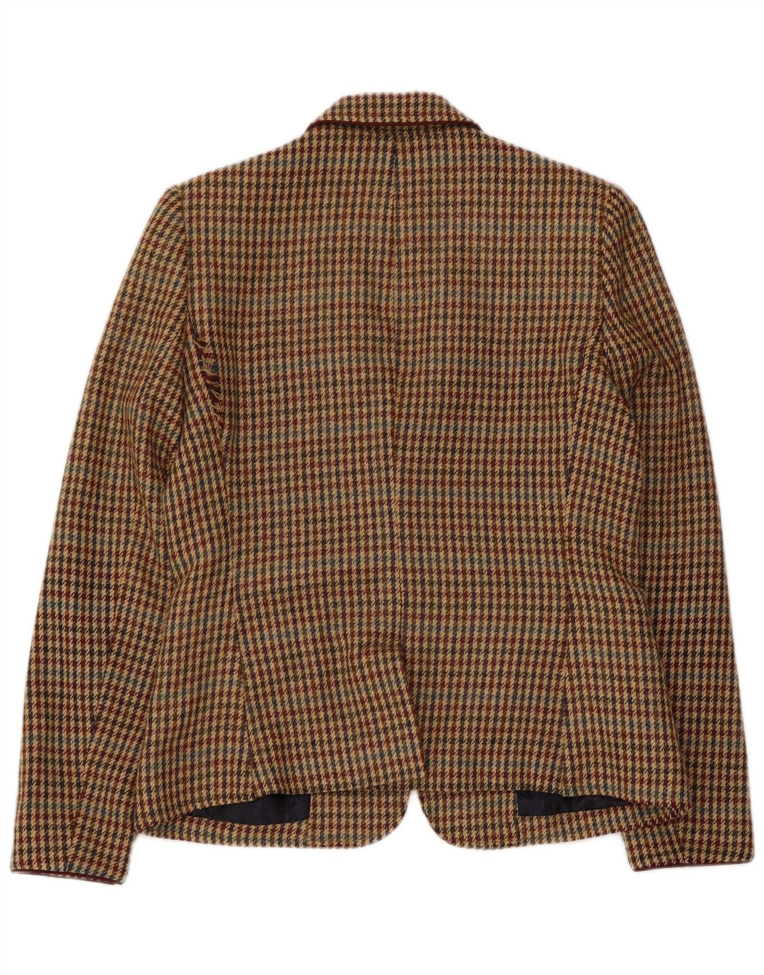 RICH & ROYAL Damska marynarka zapinana na 1 guzik EU 38 Średni brąz w pepitkę