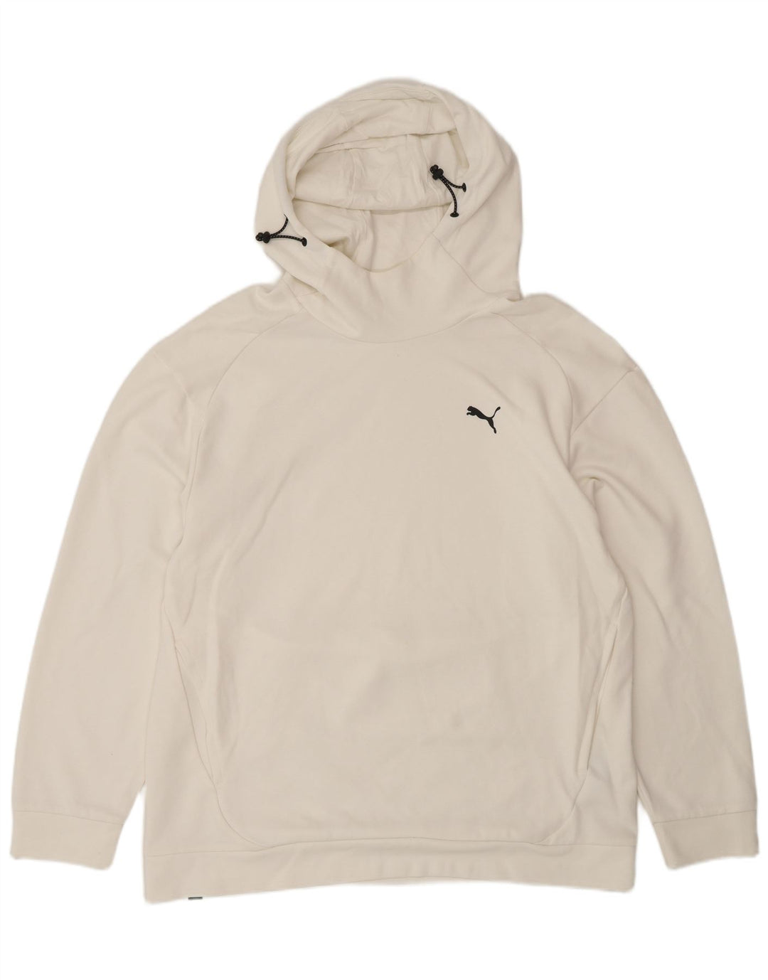Męski sweter z kapturem Puma, duży, biały, bawełniany