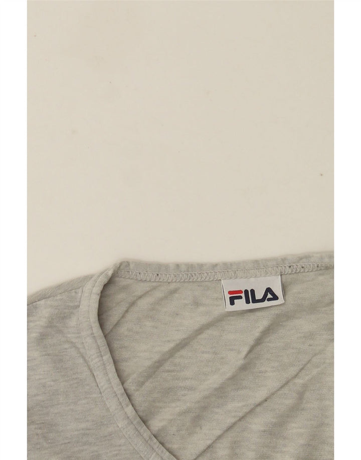 T-shirt męski Fila, mały, szary, nakrapiany