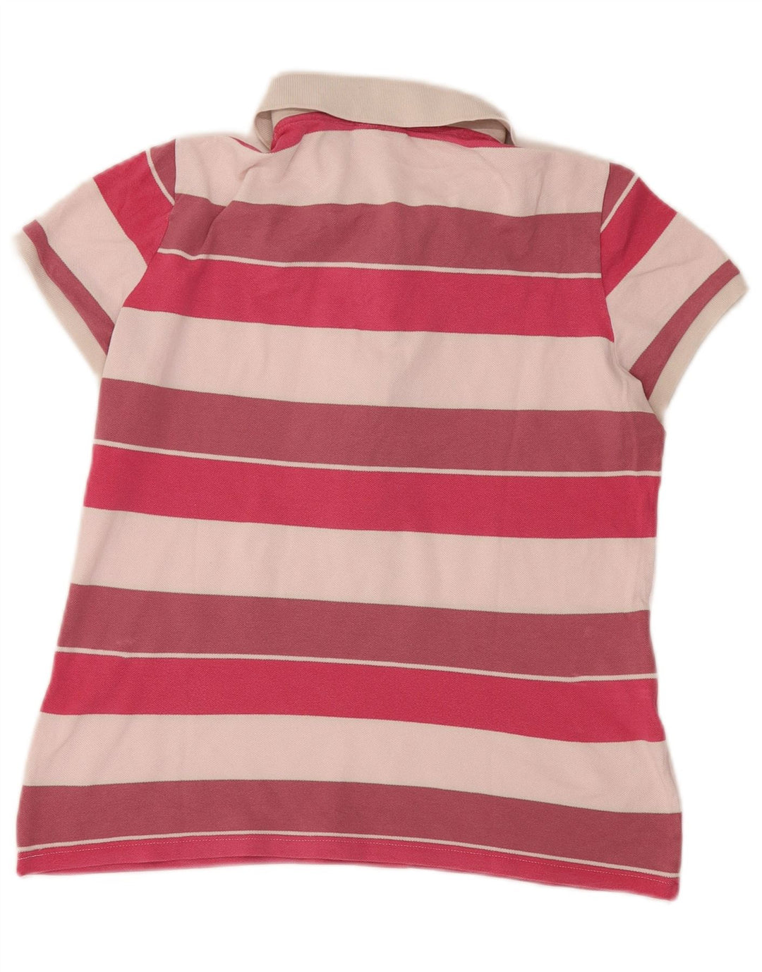 Damska koszulka polo Lacoste, rozmiar 46, XL, wielokolorowa, bawełniana w paski