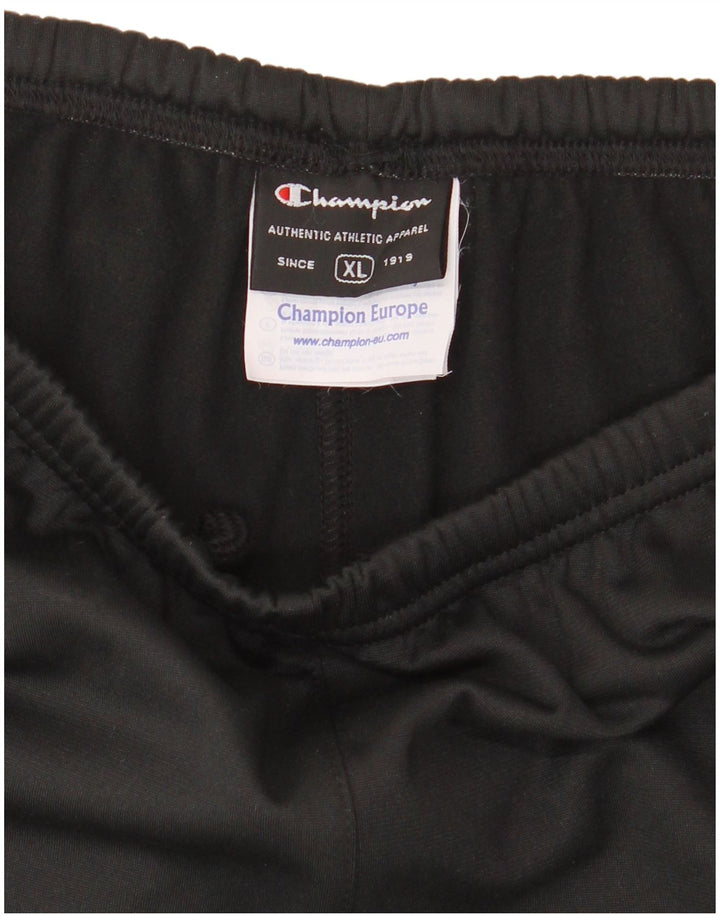 Damskie spodnie dresowe Champion UK 18 XL, czarne, poliestrowe