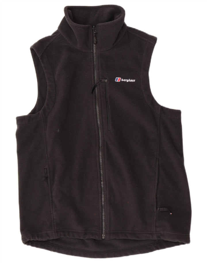 Męska kamizelka polarowa Berghaus UK 40, duża, czarna, poliester