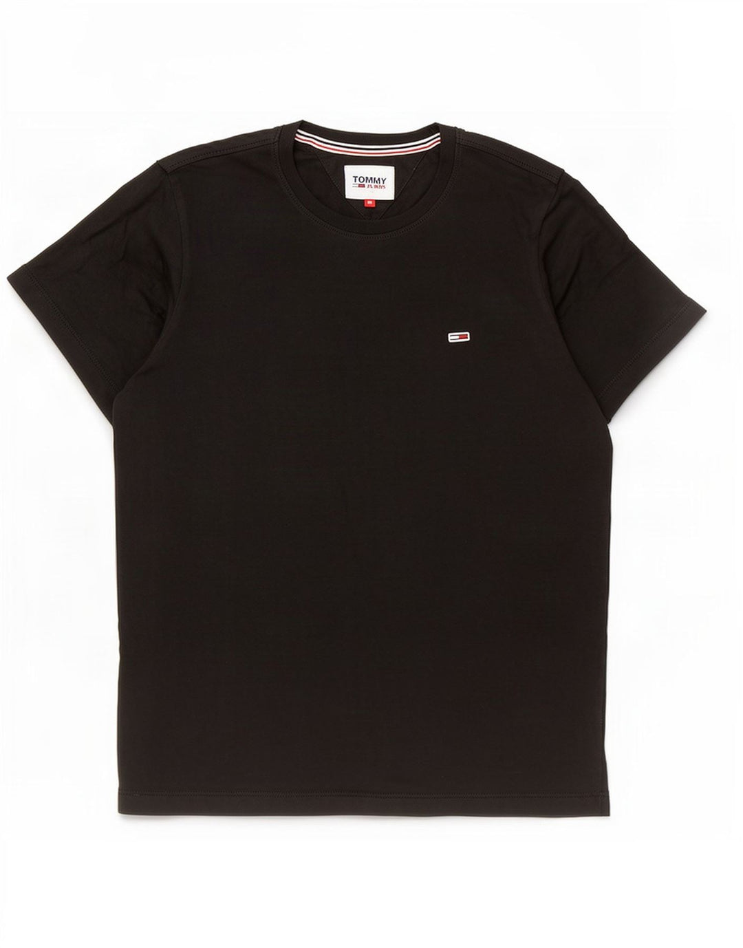 T-shirt męski Tommy Hilfiger Top, średni czarny, bawełniany