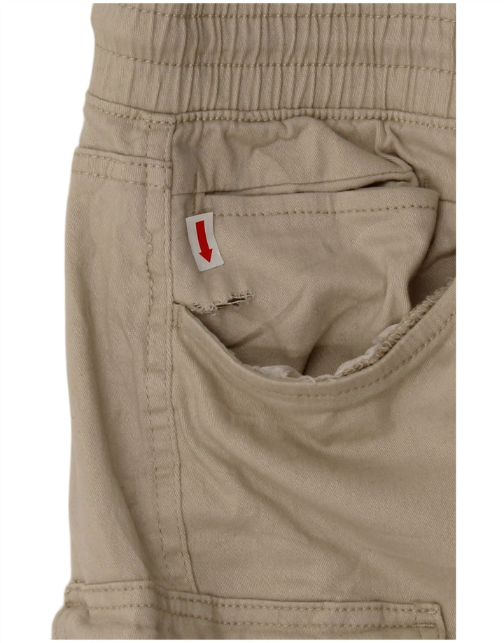IZOD Męskie spodenki cargo o kroju slim fit, małe W29, beżowe, bawełniane