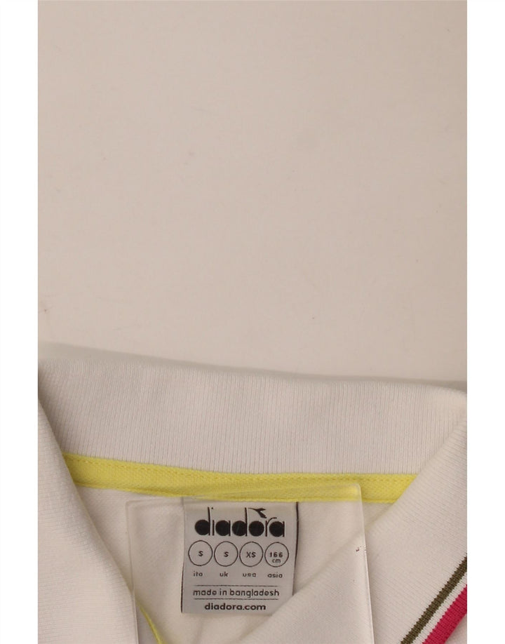 Damska koszulka polo Diadora UK 10, mała, biała