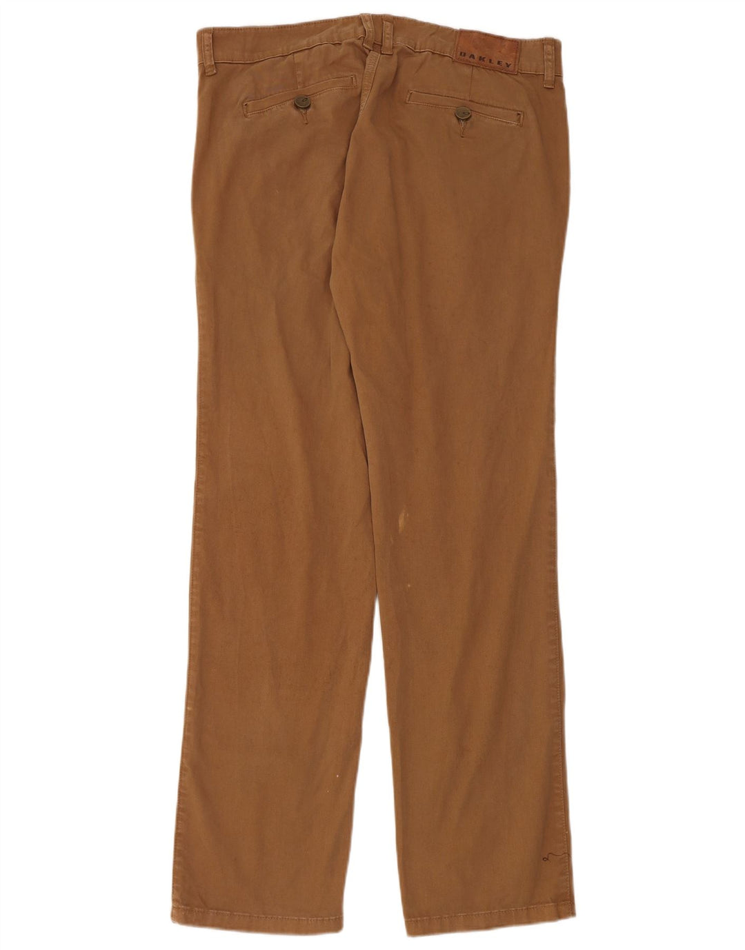Męskie proste spodnie chino Oakley W34 L33 brązowe
