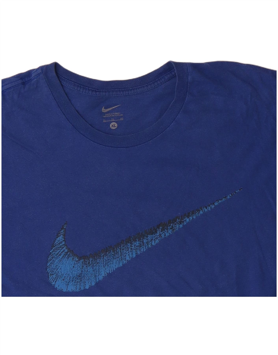 Męska koszulka z grafiką NIKE Top XL, niebieska, bawełniana