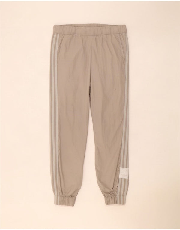 Damskie spodnie dresowe Adidas Crop Joggers UK 10 Small W30 L26 Beżowe