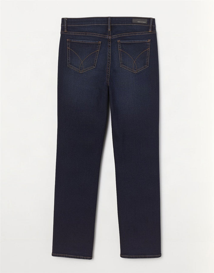 Damskie jeansy Calvin Klein Straight W31 L30 Granatowe, bawełniane
