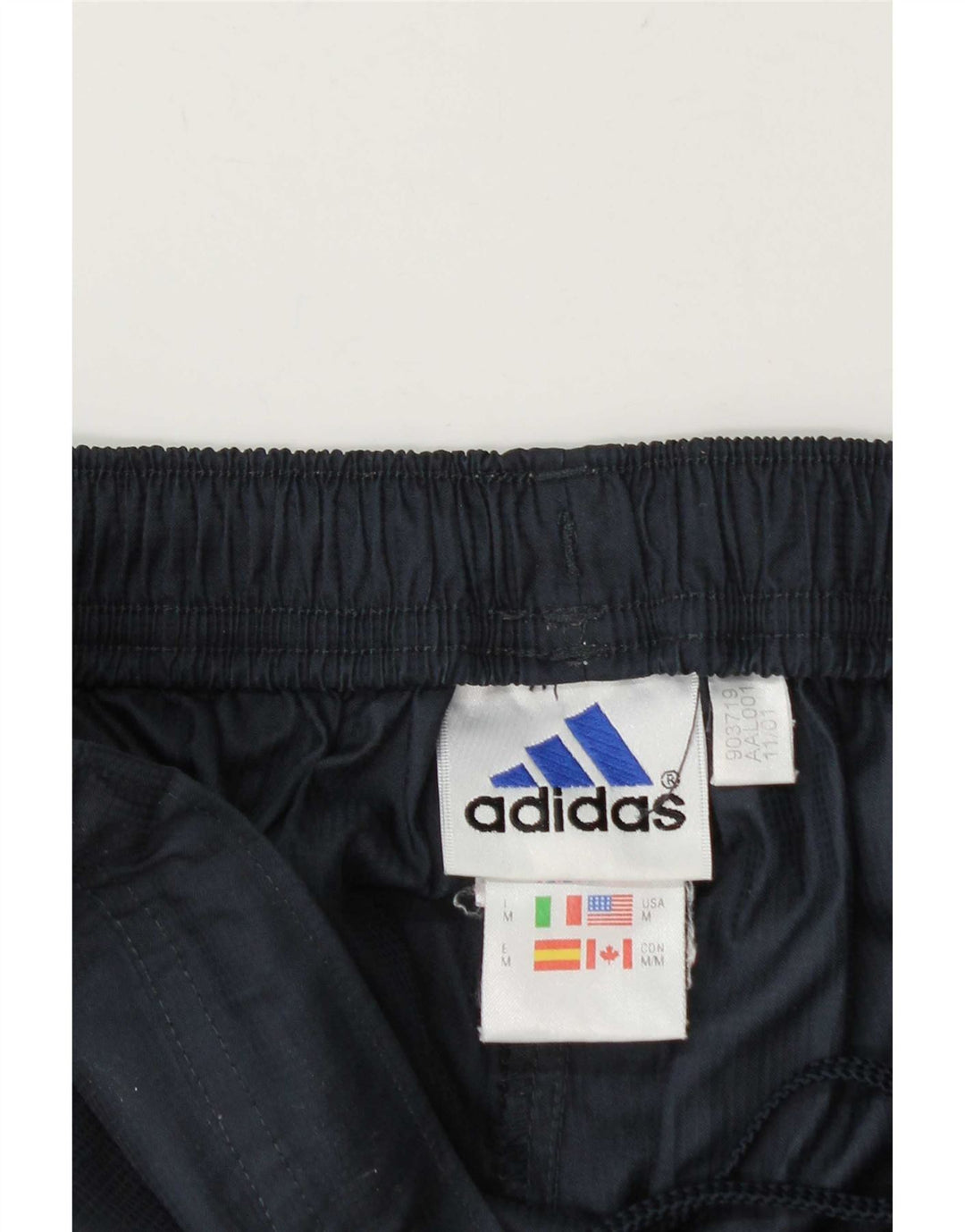 Męskie spodnie dresowe Adidas, średni granatowy poliester
