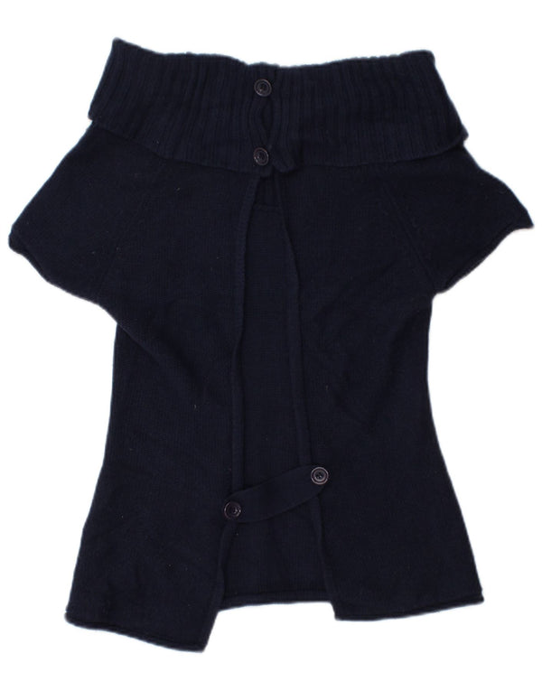 Damski sweter rozpinany z krótkim rękawem Topshop UK 6 XS Granatowy akryl