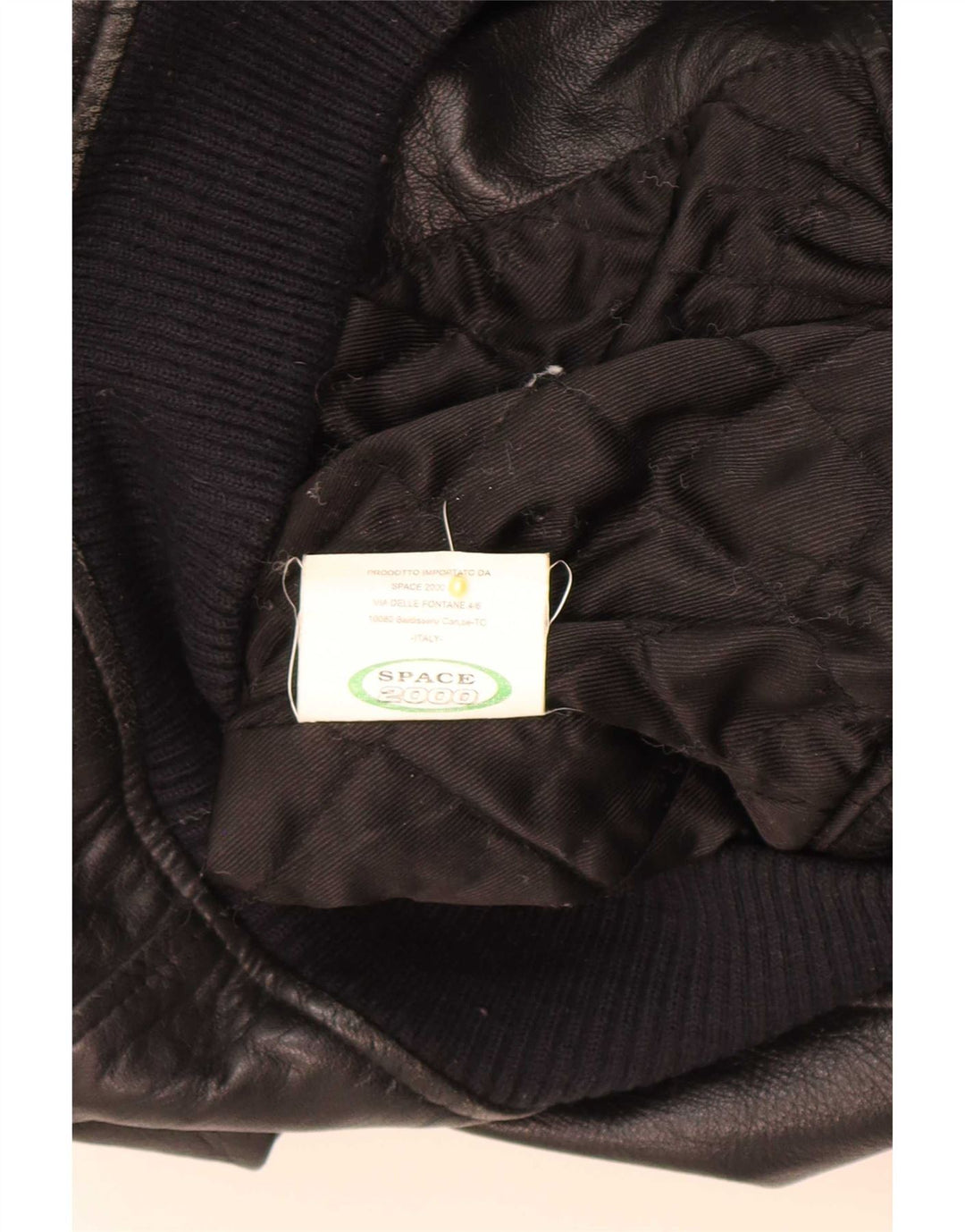 Vintage męska kurtka skórzana UK 38 średnia czarna