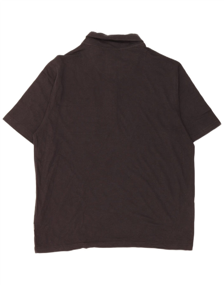 Męska koszulka polo XL Eddie Bauer, czarna, bawełniana