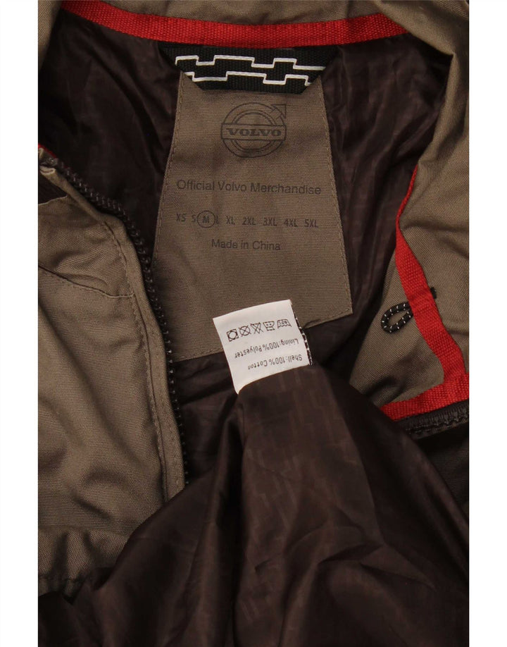 Męska kurtka bomber Volvo Graphic UK 38, bawełna w kolorze średniej szarości