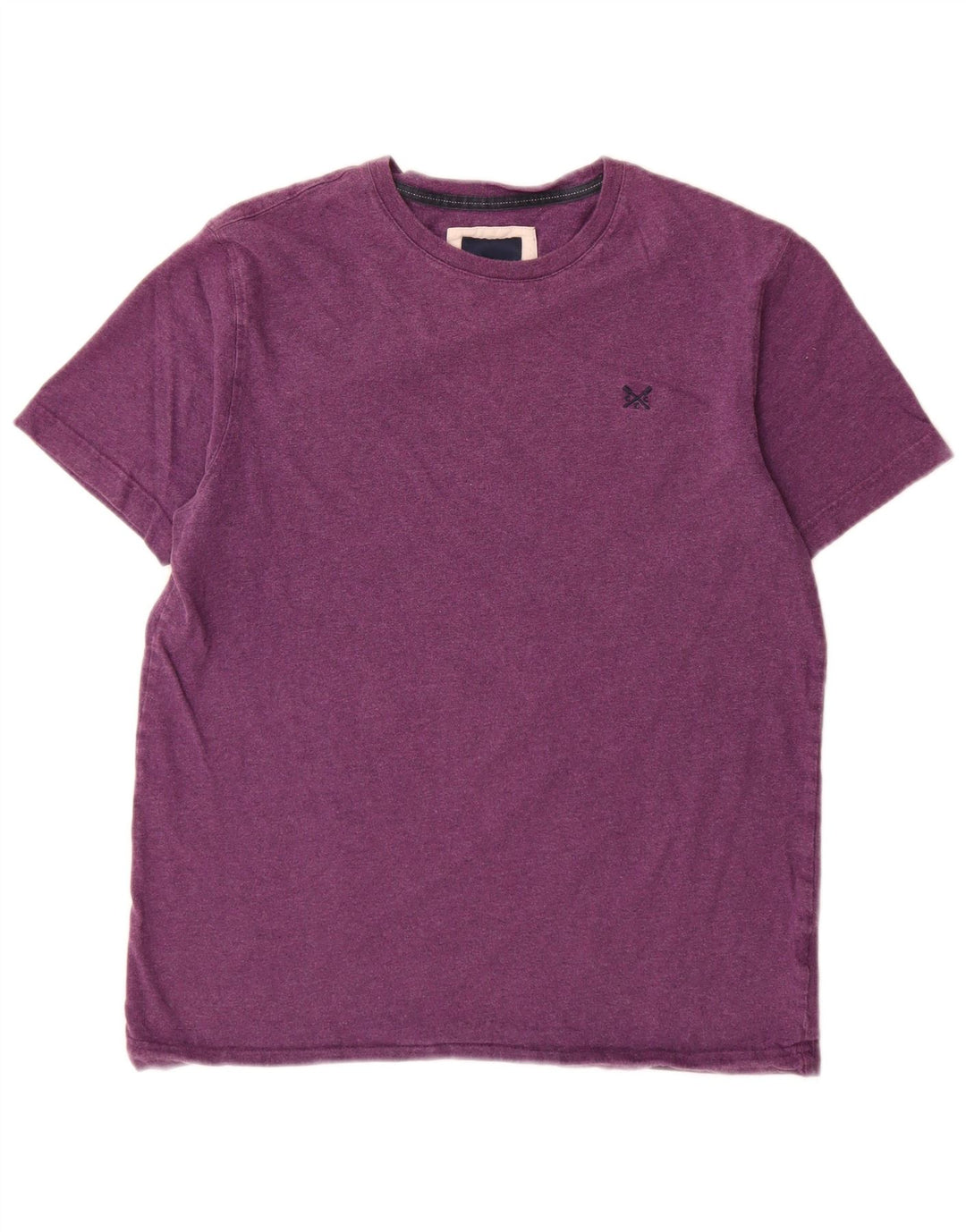 Crew Clothing Męski T-shirt Top Średni Fioletowy Bawełna