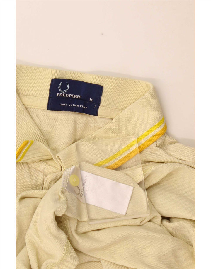 Męska koszulka polo Fred Perry, średnia żółta bawełna