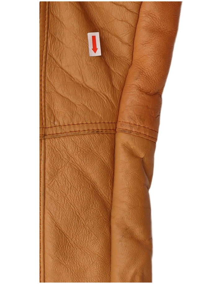 Vintage męska kurtka Shearling IT 52 XL Brązowa kurtka Shearling