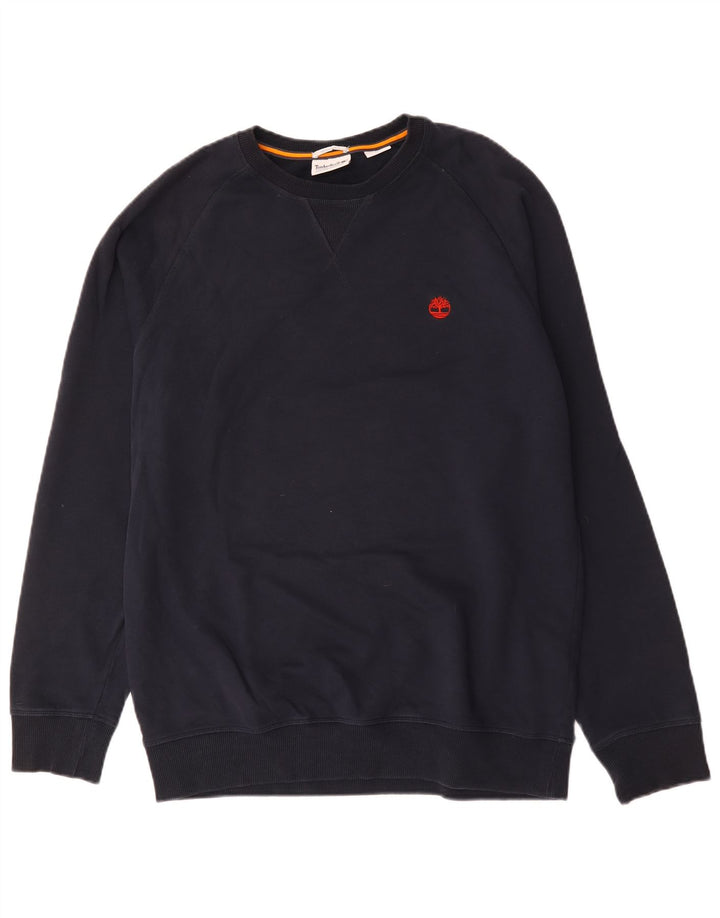 Męska bluza Timberland o regularnym kroju, duża, granatowa, bawełniana