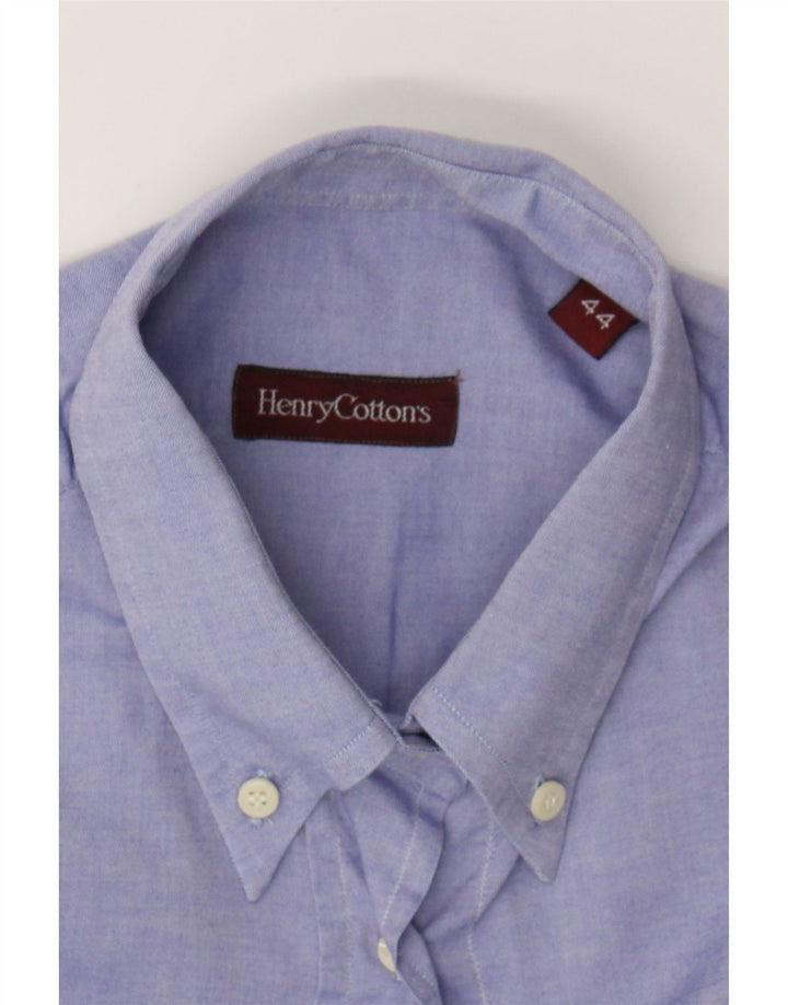 HENRY COTTONS Womens Shirt IT 44 Medium Purple Cotton Vintage Henry Cottons and Second-Hand Henry Cottons from Messina Hembry 