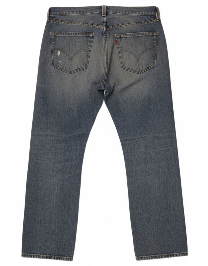 Męskie jeansy Levi's 501 w trudnej sytuacji W36 L30 Niebieskie