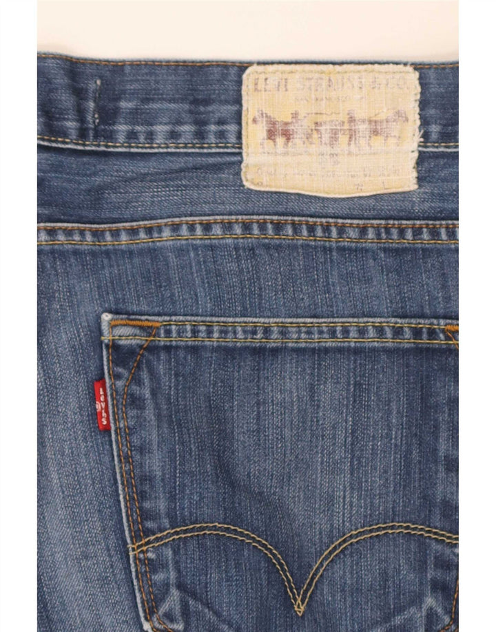 Męskie spodenki jeansowe Levi's 506 Regular W34, duże, niebieskie, bawełniane