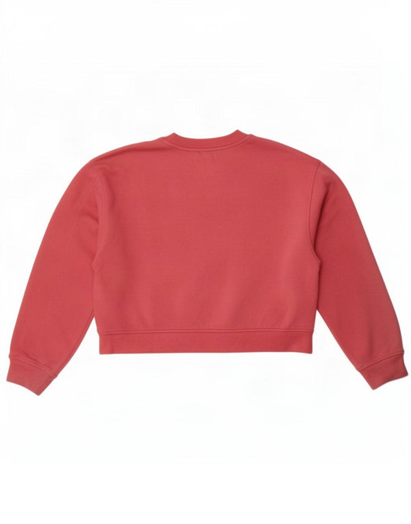 Bluza damska Zara Crop Sweter UK 16, duża, różowa bawełna