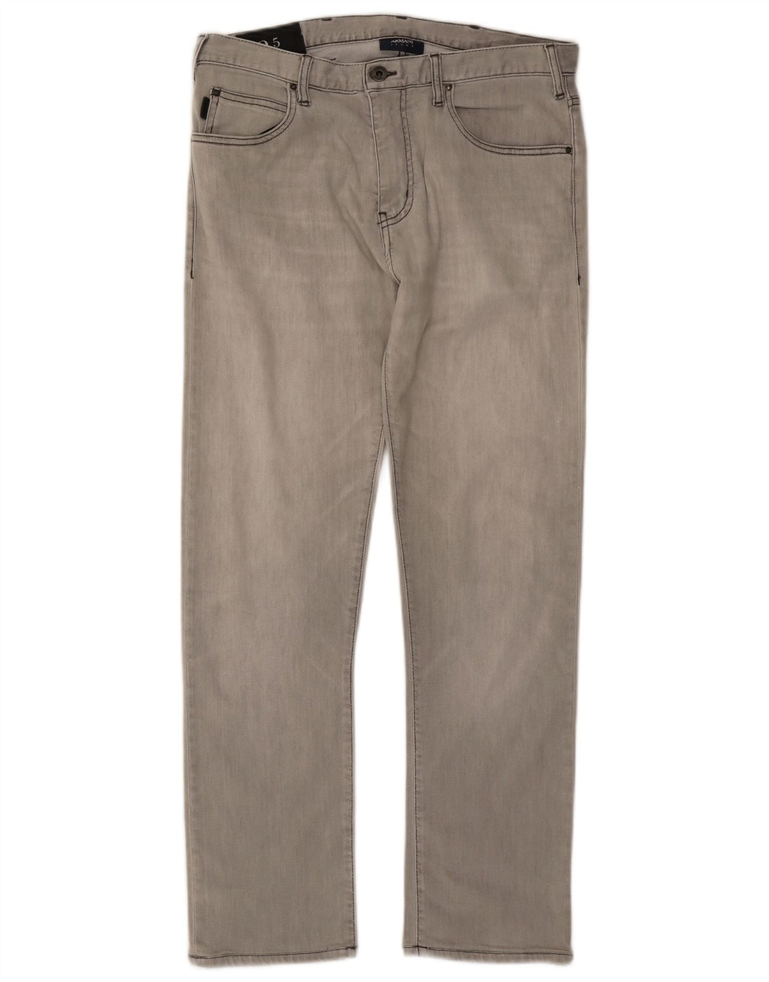 Damskie proste dżinsy Armani W33 L28 szare