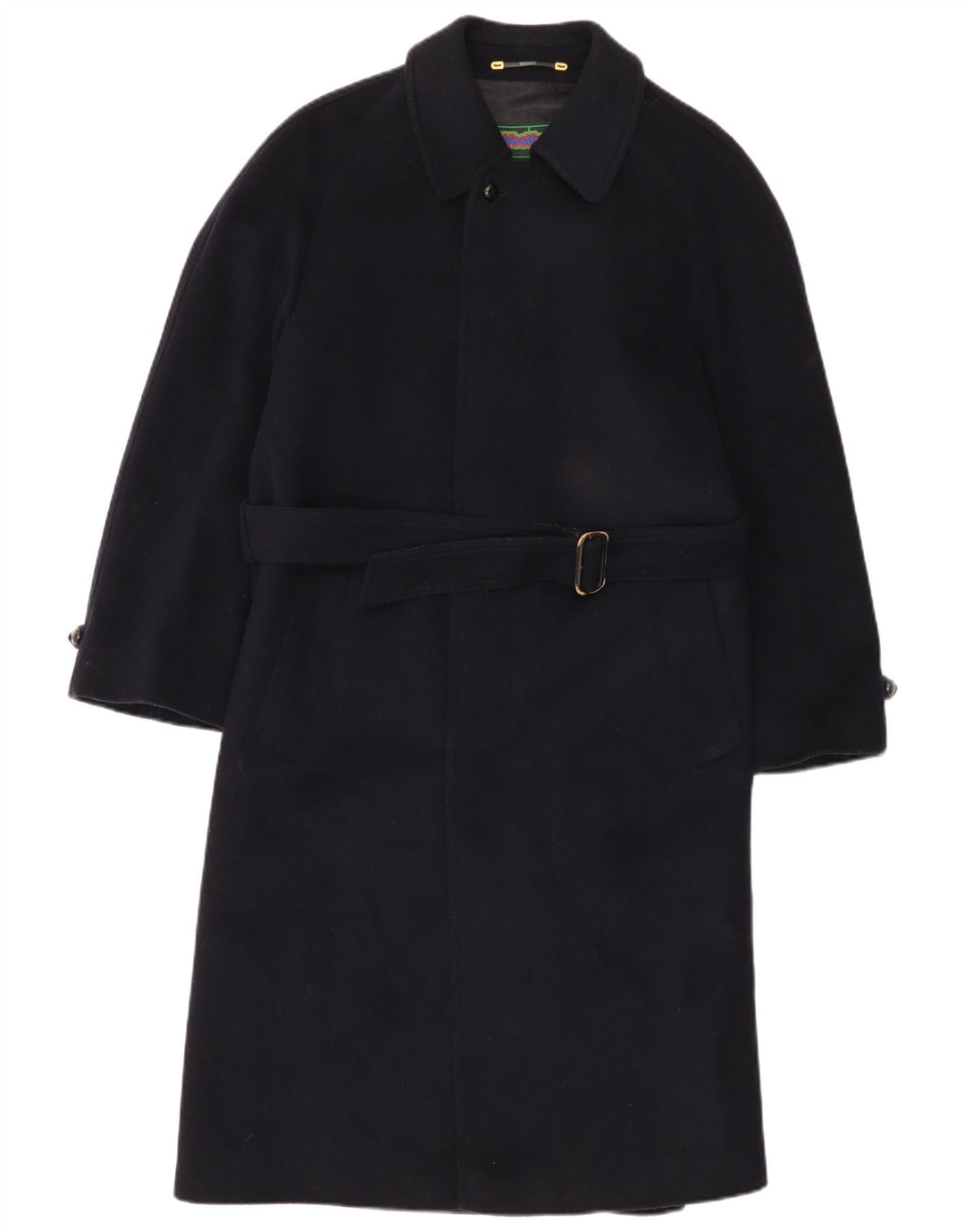 WESTBURY Płaszcz męski UK 36 Mały, granatowy, wełniany