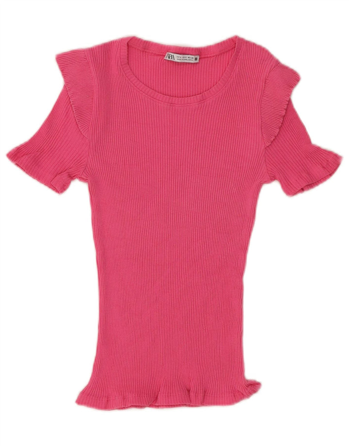 Bluzka damska Zara Top UK 8 Small Pink