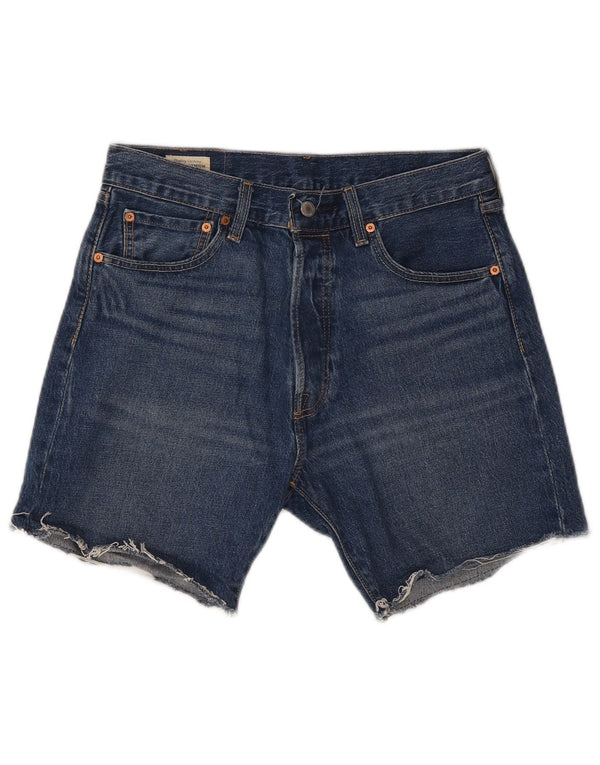 Męskie spodenki jeansowe Levi's 501 W32 Średnioniebieskie, bawełniane
