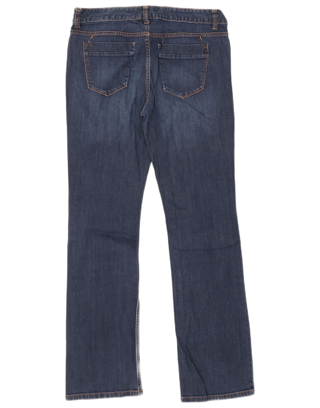 Damskie jeansy typu bootcut MOSSIMO US 12, duże, W32 L32, niebieska bawełna