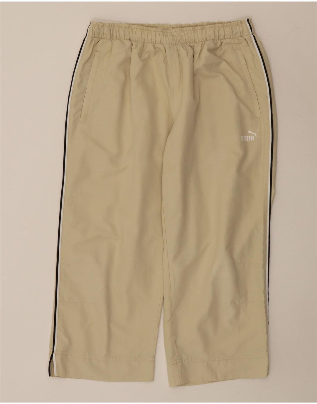 Damskie spodnie dresowe Puma Capri UK 14, duże, beżowe