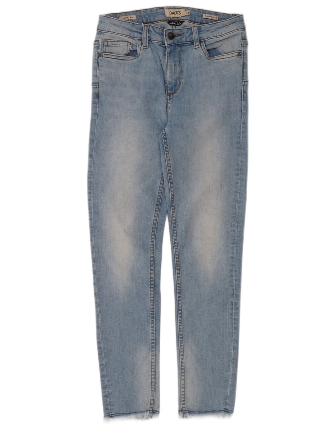 Damskie jeansy skinny firmy Dack IT 42 Medium W28 L26 Niebieskie bawełniane