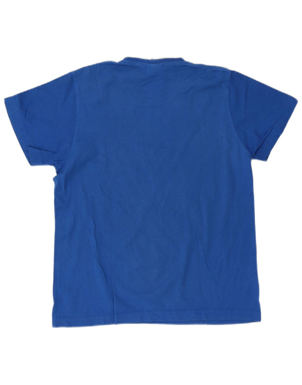 Męska koszulka graficzna Adidas Top Medium Blue Cotton