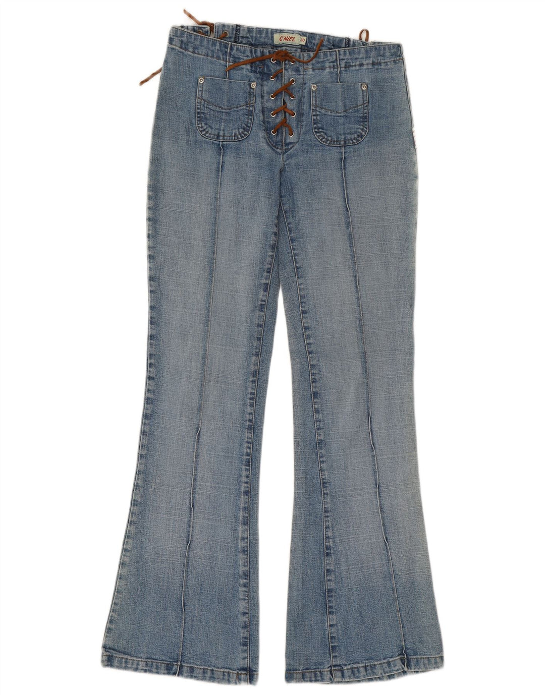 Womens Flared Jeans W30 L30 Blue Cotton