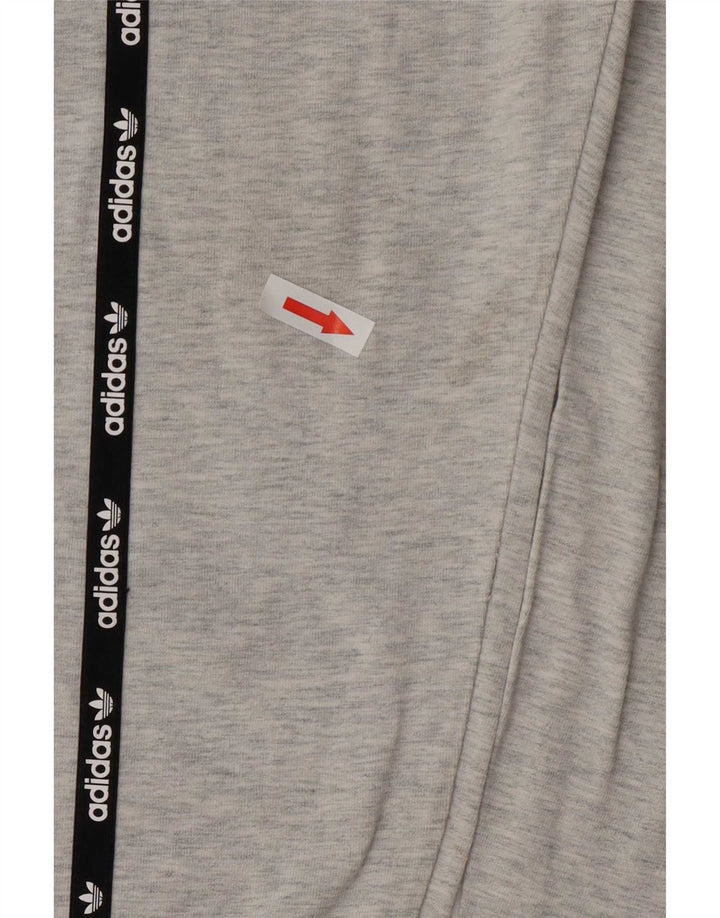 Damskie legginsy Adidas Graphic UK 12 Średnioszary, bawełniany blok kolorów