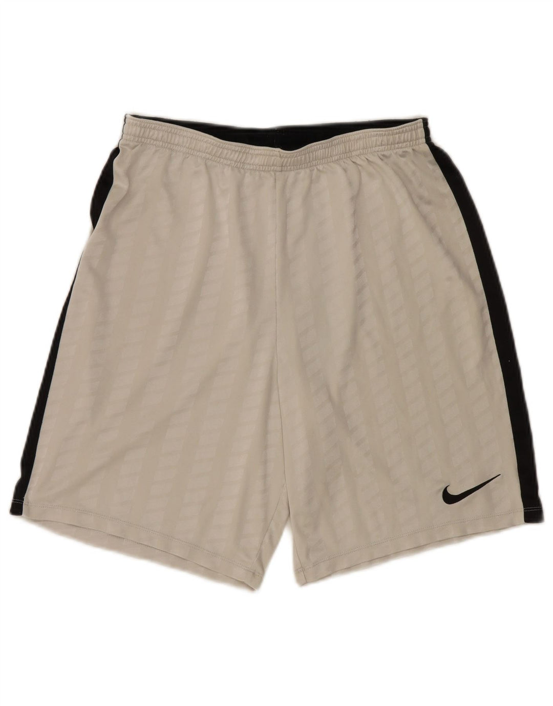 Męskie spodenki sportowe Nike Dri Fit, duże, białe, poliestrowe bloki kolorów
