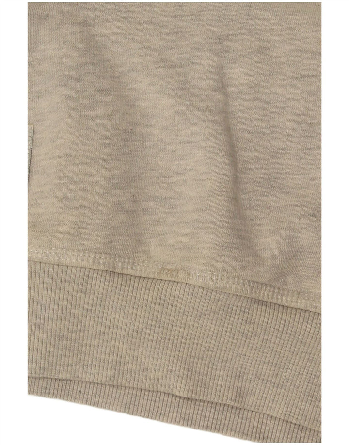 Męski sweter z kapturem Superdry z grafiką, mały, szary, bawełniany