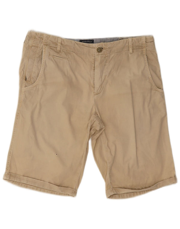 Męskie spodenki Chino Woolrich W34, duże, beżowe, bawełniane